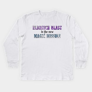 Eldritch Blast is the new Magic Missle Kids Long Sleeve T-Shirt